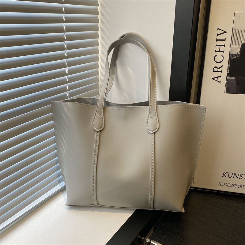 Women’s PU Leather Shoulder Bag – Elegant Large-Capacity Handbag with Zipper