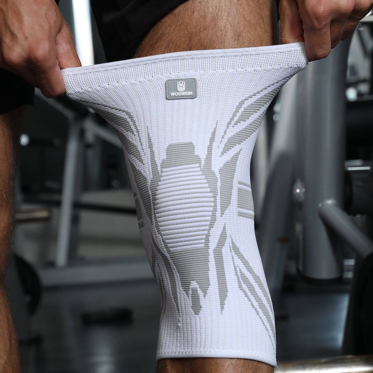 WOSWEIR Compression Knee Brace for Sports & Fitness - Elastic Support Sleeve