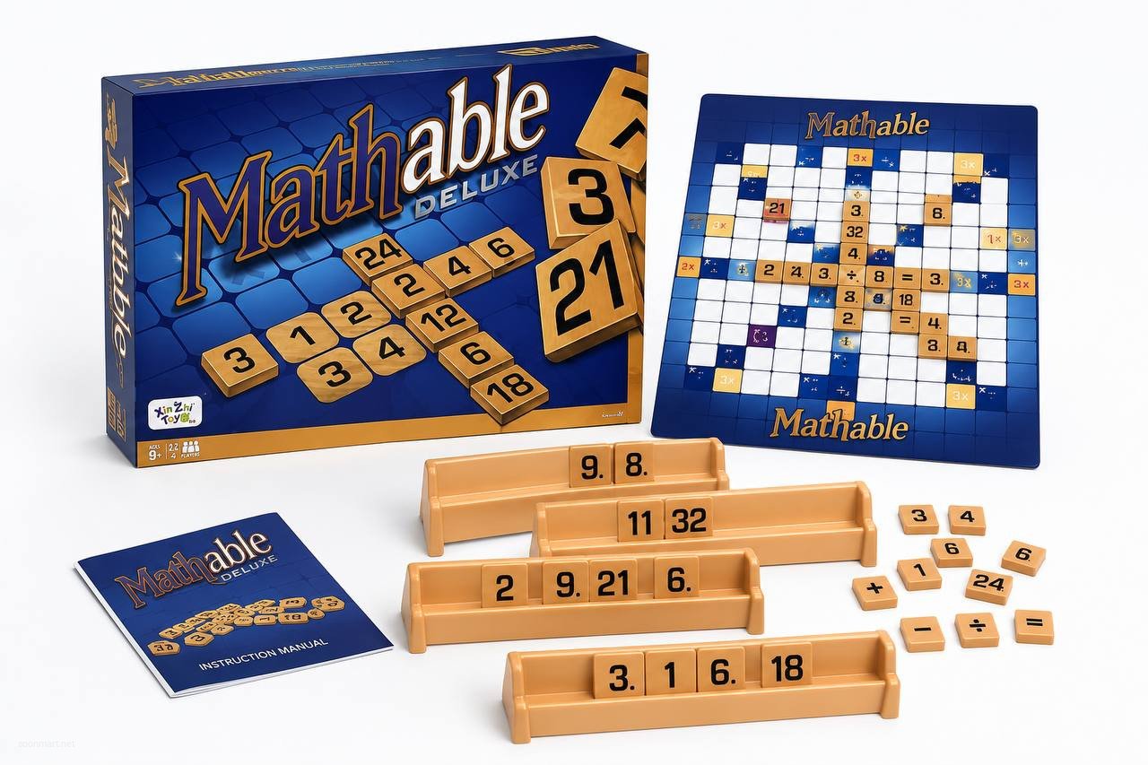 Mathable DELUXE Original Number Board Game - Educational Strategy Fun for Ages 9+