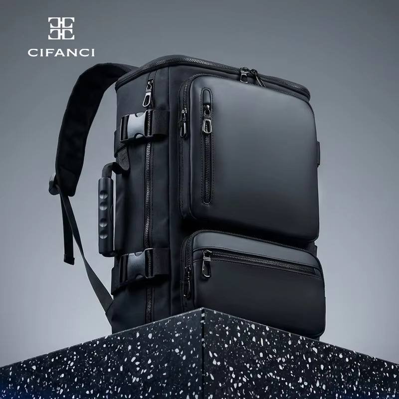 Cifanci Men's Waterproof Business Laptop Backpack - Large Capacity Travel & Work Bag