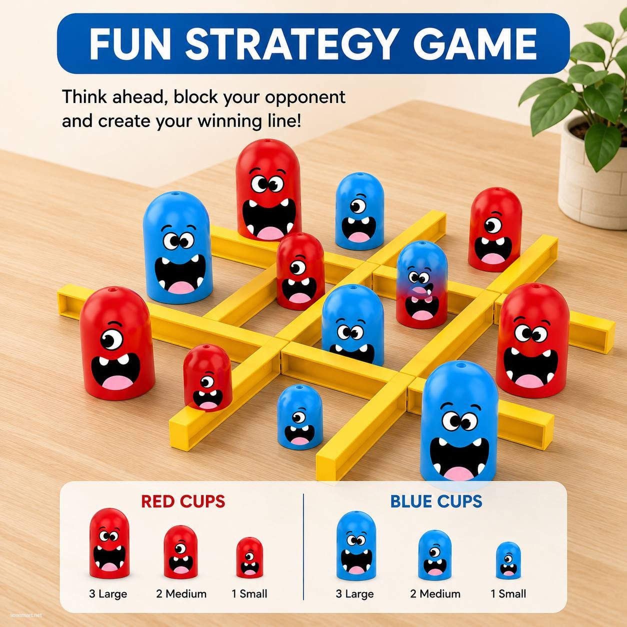 Tic-Tac-Toe Nesting Doll Game - Brain Teaser Family Fun